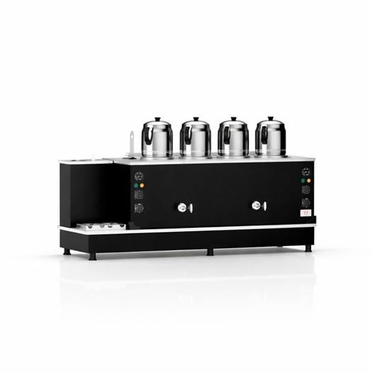 Anka Doğalgazlı Statik Turbo Hibrit Smart 4 Demlik 40 Litre Çay Makinesi