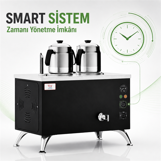 Anka Elektrikli Black Pro Compact Smart 2 Demlikli 20 Litre Çay Makinesi 220V