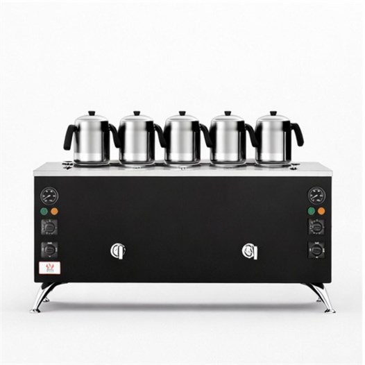Anka Elektrikli Black Pro Compact Smart 5 Demlikli 50 Litre Çay Makinesi 220V