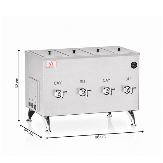 Anka Elektrikli Dem Hazneli 120 Litre Mega Çay Makinesi 220V
