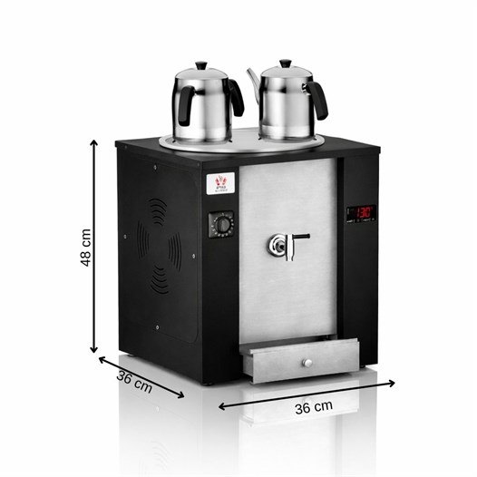 Anka Elektrikli Pro Exper Dijital 15 Litre Çay Makinesi Siyah