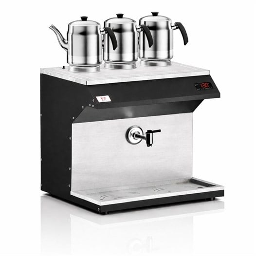 Anka Elektrikli Pro Chef Dijital 25 Litre Çay Makinesi Siyah