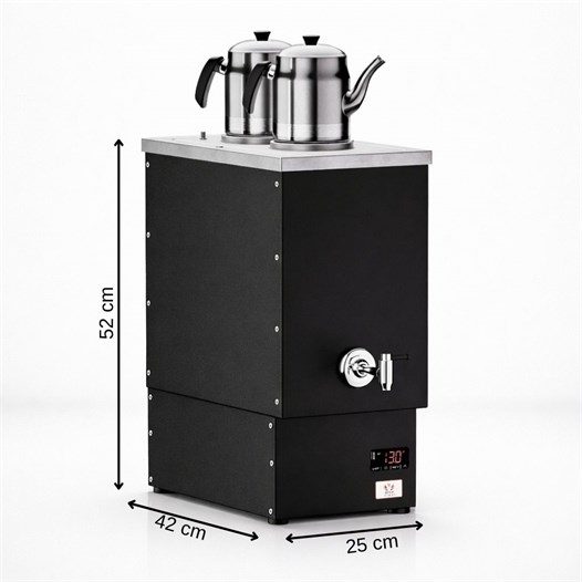 Anka Elektrikli Pro Cook Dijital 12 Litre Çay Makinesi Siyah