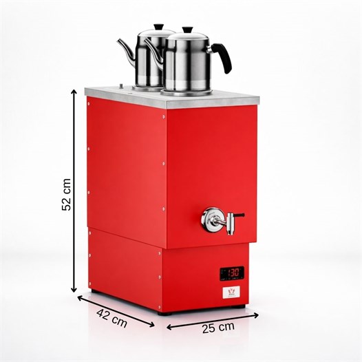 Anka Elektrikli Pro Cook Dijital 12 Litre Çay Makinesi Kırmızı