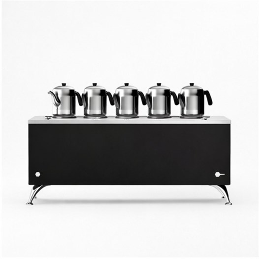 Anka Pro Elektrikli Full Otomatik Çay Kazanı 5 Demlikli 50 Litre Siyah