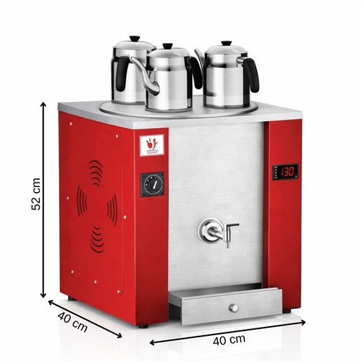Anka Elektrikli Pro Exper Dijital 25 Litre Çay Makinesi Kırmızı 