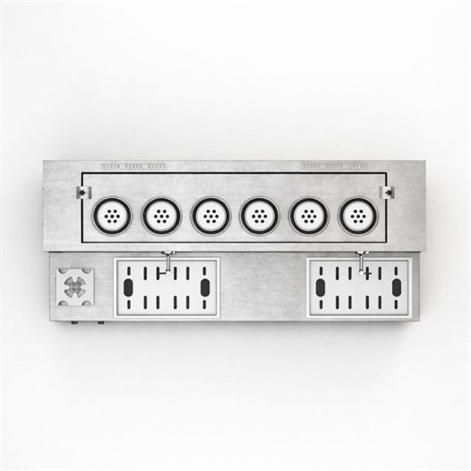 Anka Pro Plus Otomatik Çay Kazanı 6 Demlikli 60 Litre Siyah Elektrik+Doğalgaz