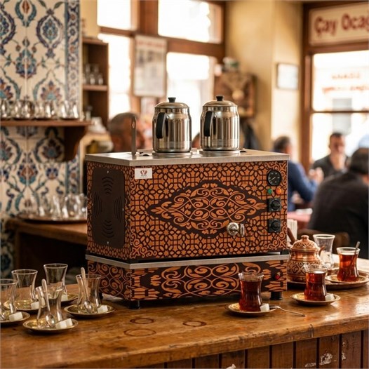 Anka Tüplü Bakır Pro Compact Hibrit Smart 2 Demlikli 20 Litre Çay Makinesi