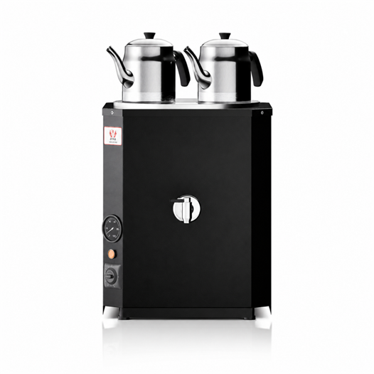 Anka Yeni Nesil Çay Makinası 2 Demlikli 25 Litre Siyah