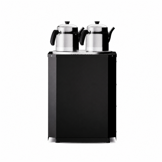 Anka Yeni Nesil Çay Makinası 2 Demlikli 25 Litre Siyah