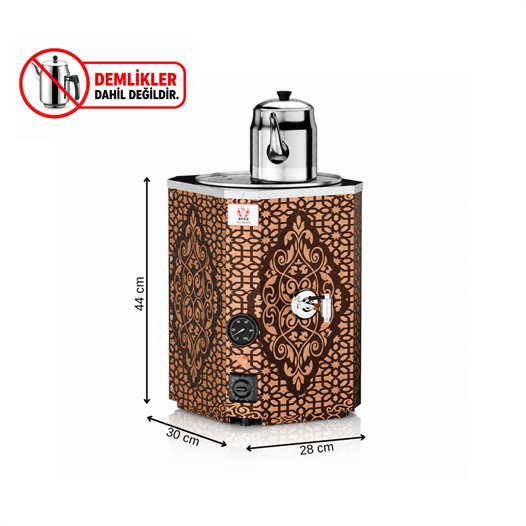 Anka Yeni Nesil Çay Makinesi 1 Demlikli 10 Litre Bakır