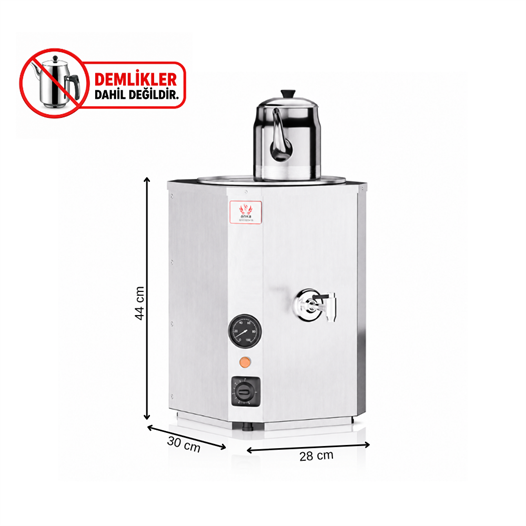 Anka Yeni Nesil Çay Makinesi 1 Demlikli 10 Litre Inox