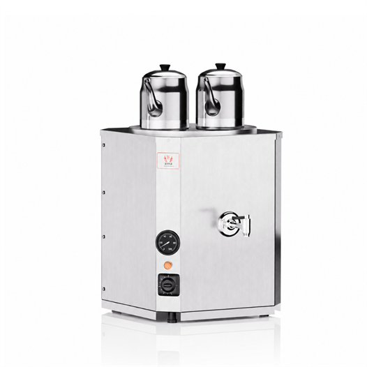 Anka Yeni Nesil Çay Makinesi 2 Demlikli 25 Litre Inox