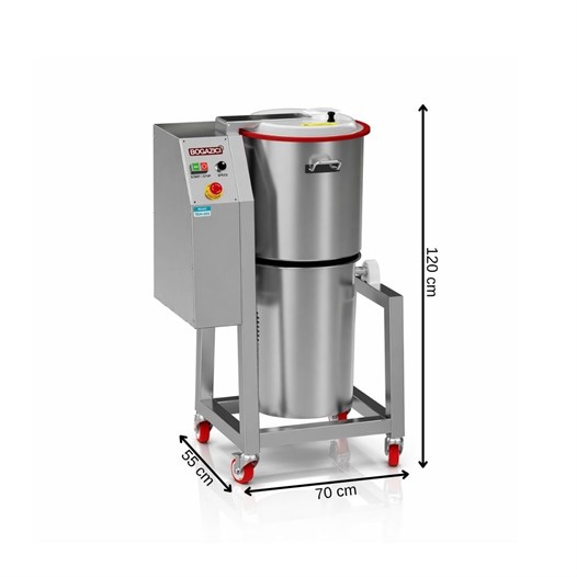 Boğaziçi Hız Ayarlı Devrilir Humus Makinesi 45 Litre