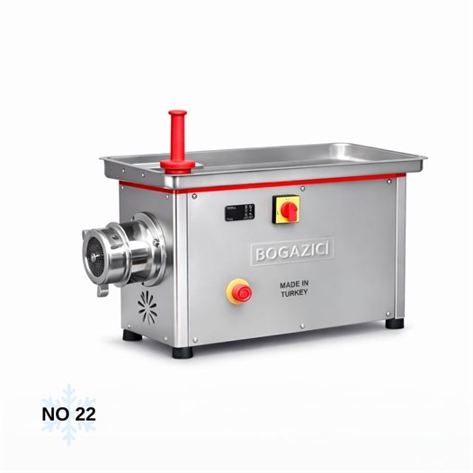 Boğaziçi No 22 Sökülebilir Soğutmalı Paslanmaz Kıyma Makinesi 380V