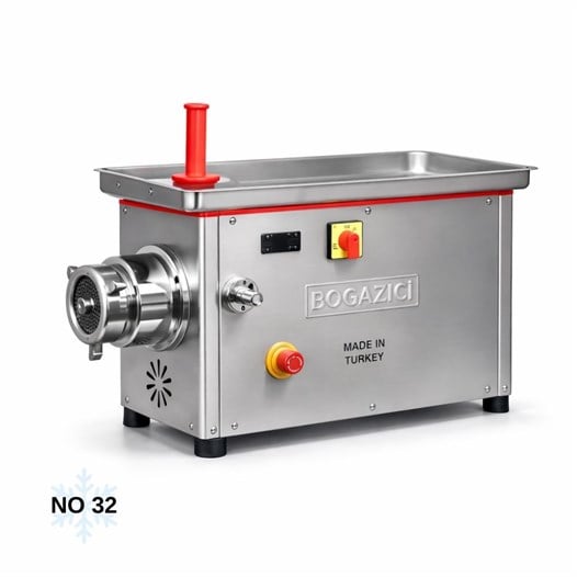 Boğaziçi No 32 Çıkma Kafa Soğutmalı Paslanmaz Kıyma Makinesi 220V