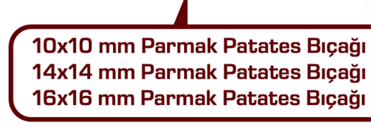Boğaziçi Set Üstü Patates Doğrama Makinesi 1000 kg / Saat