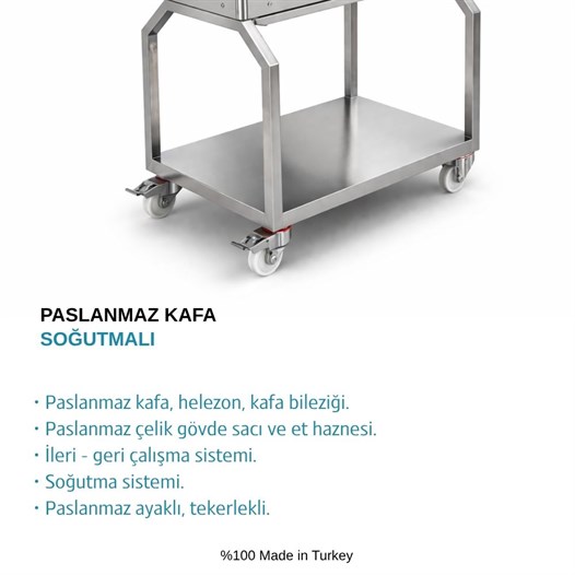 Bosfor No:42 Ayaklı Paslanmaz Kafa Soğutmalı Et Kıyma Makinesi 380V