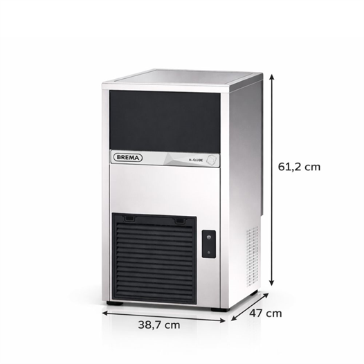 Brema 32 kg/gün Hazneli Ticari Küp Buz Makinesi – CB 249 A HC B-QUBE