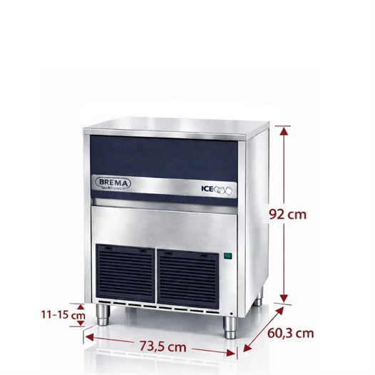 Brema 82 kg/gün Hazneli Ticari Küp Buz Makinesi – CB 840 A HC