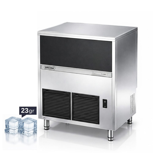 Brema 97 kg/gün Hazneli Ticari Küp Buz Makinesi – CB 955 A HC B-QUBE