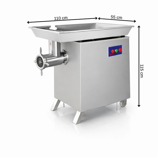 Çağdaş No 42 Ayaklı Krom Paslanmaz Çelik Kıyma Makinesi 380V