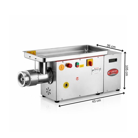Çağdaş No 32 Dıştan Soğutmalı Paslanmaz Kıyma Makinesi 380V