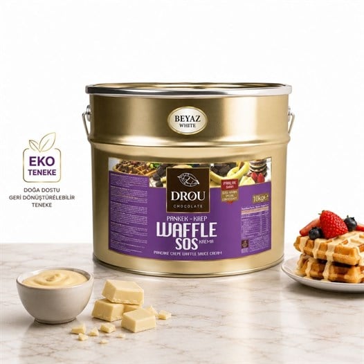 Callei Drou Eko Beyaz Waffle Krep Pankek Sos 10 Kg
