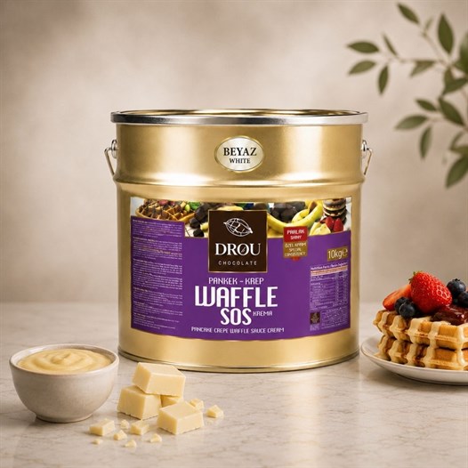 Callei Drou Eko Beyaz Waffle Krep Pankek Sos 10 Kg