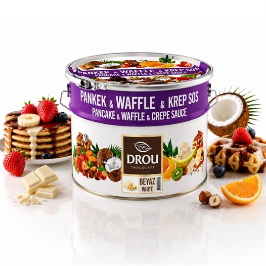 Callei Drou Extra Beyaz Waffle Krep Pankek Sos 10 Kg