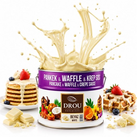 Callei Drou Extra Beyaz Waffle Krep Pankek Sos 10 Kg