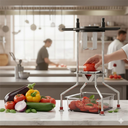 Cancan Dikey Domates Dilimleme Makinesi – CAN-1318