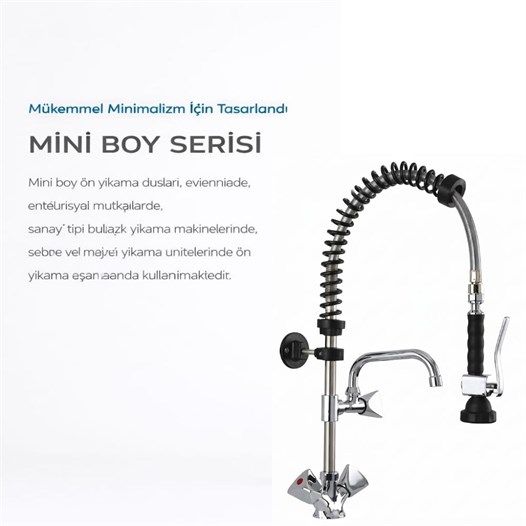 Cancan MT06 Mini Boy Tezgaha Monte Ara Musluklu Mutfak Bataryas