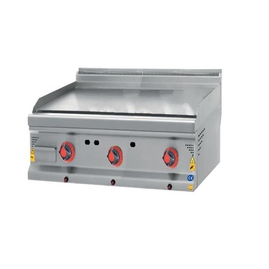 CSA Karacasan 120 cm 700 Seri Set Üstü Doğalgazlı Düz Pleyt Izgara(120x70x85Cm)