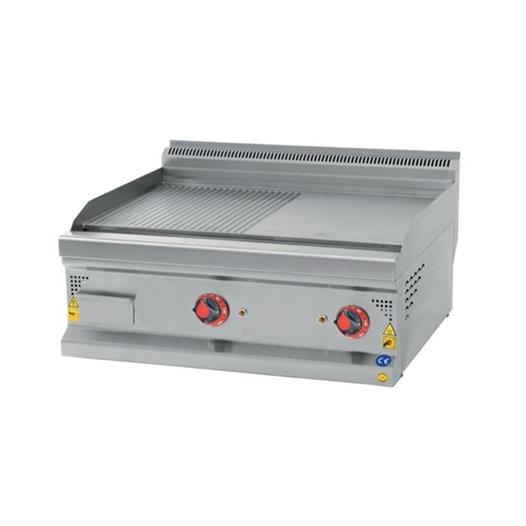 CSA Karacasan 60 cm 600 Seri Set Üstü Elektrikli Yarı Kanallı Izgara 60x60x85Cm