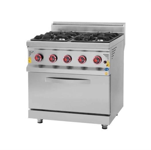 CSA Karacasan 700 Seri Tüplü Dört Gözlü Kuzineli Ocak80x70x85Cm