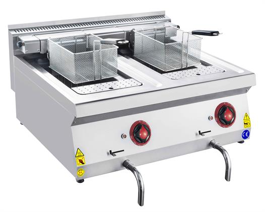 CSA Karacasan 80 cm 700 Seri Set Üstü Edge Elektrikli Fritöz