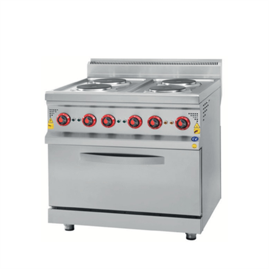 CSA Karacasan 700 Seri Elektrikli Dört Göz Kuzineli Ocak 80x70x85Cm