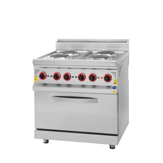 CSA Karacasan 700 Seri Elektrikli Dört Göz Kuzineli Ocak 80x70x85Cm