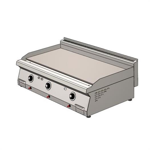 CSA Karacasan 120 cm 700 Seri Set Üstü Doğalgazlı Düz Pleyt Izgara(120x70x85Cm)