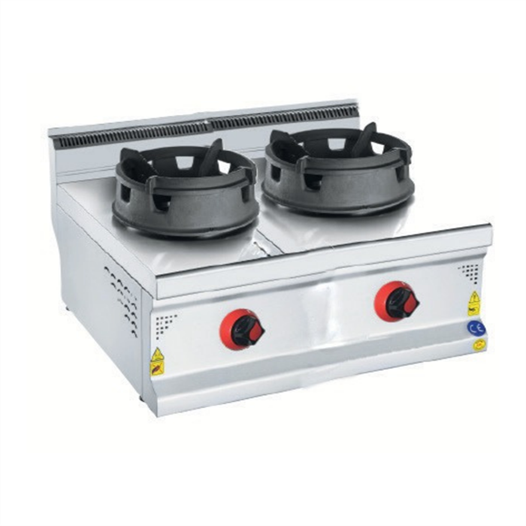 CSA Karacasan 700 Seri Set Üstü Çiftli Tüplü Wok Ocak
