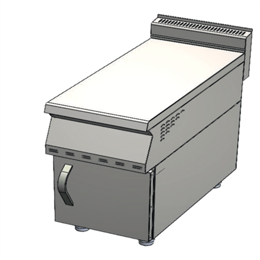 CSA Karacasan 40 cm 700 Seri Set Üstü Nötr Ara Tezgah