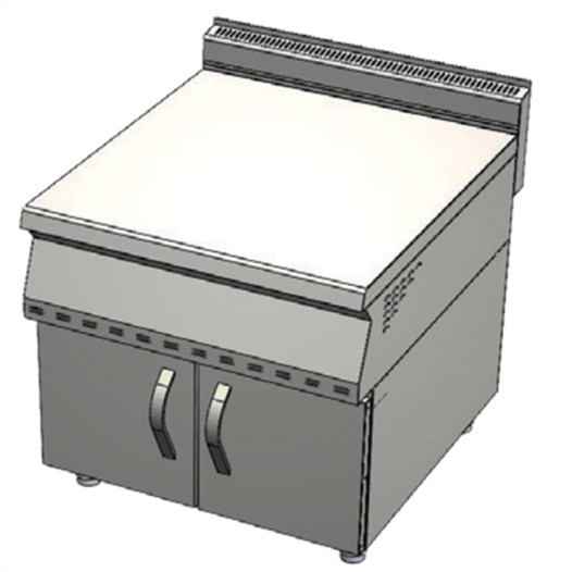 CSA Karacasan 80 cm 700 Seri Set Üstü Nötr Ara Tezgah