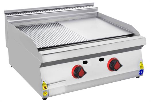 CSA Karacasan 80 cm 700 Seri Set Üstü Tüplü Yarı Kanallı Izgara