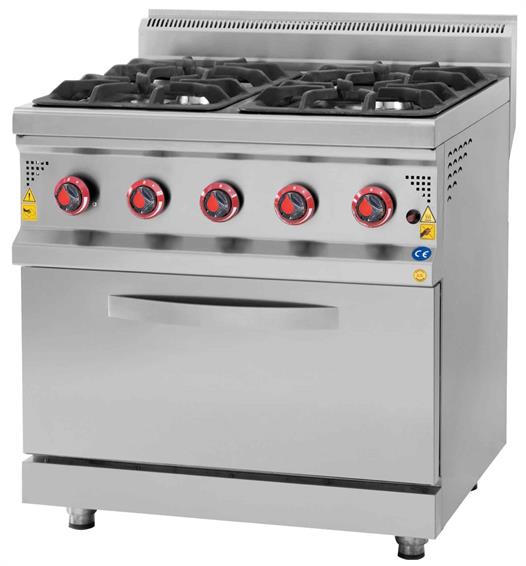 CSA Karacasan 700 Seri Doğalgazlı Dört Gözlü Kuzineli Ocak80x70x85Cm