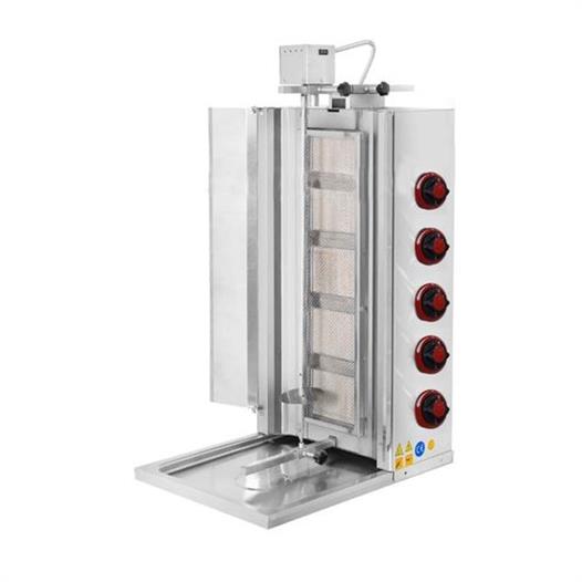 CSA Karacasan  Doğalgazlı 5 Radyanlı Üstten Motorlu Döner Ocağı Makinesi