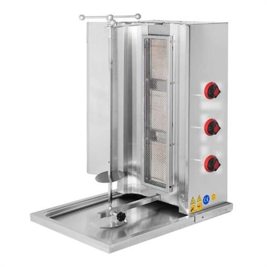 CSA Karacasan Doğalgazlı 3 Radyanlı Döner Ocağı Makinesi