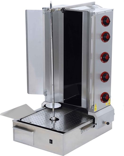 CSA Karacasan  Elektrikli 5 Radyan Alttan Motorlu Döner Ocağı Makinesi