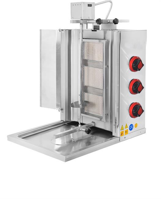 CSA Karacasan  Tüplü 3 Radyanlı Üstten Motorlu Döner Ocağı Makinesi