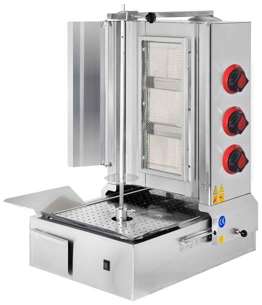 CSA Karacasan  Tüplü 3 Radyanlı Alttan Motorlu Döner Ocağı Makinesi